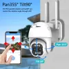 System 4K 8MP SMART WIFI PTZ CAMERA 8X Digital Zoom AI Human Detection Wireless CCTV IP Camera Hem Säkerhetsskydd 10ch Set Kits