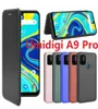 Przypadki z włókna węglowego dla UMIDIGI A11 Pro Max S5 A7 A9 Pro A7S A3S A3X F2 Power 3 Case Magnetyczne Stand Stand Flip Karta ochronna Walle8790997