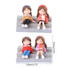 Decorative Flowers Miniature Girls Figurine On The Step Art Ornament Crafts Decor Supplies Dropship