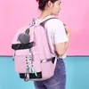 Schultaschen fashion schwarz rosa wasserdichte Nylon -Rucksack für Mädchen koreanischer Stil süße Bowknot -Kinder