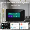 KITS EMASTIFF W8B G60 WIFI SISTEMA DE ALARMENTO PARA OS LArtão em casa 433MHz WiFi GSM Alarm Wireless Tuya Smart House App Control