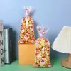 Wrap regalo 30/100 pezzi Borse natalizie sacca per caramelle in plastica per le forniture per feste di compleanno per bambini Babbo Natale decorazioni decori