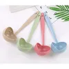 New Soup Spoon Long Handle Kitchen Strainer Solid Color Cooking Colander Kitchen Scoop Plastic Tableware Colander Hot