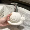 Liquid Soap Dispenser keramische slakkenlotion fles cartoon creatieve shampoo douchegel hand sanering badkamer benodigdheden