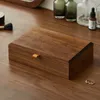 Woman Jewelry Box Organizer Earrings Keychain Bracelet Rings Necklace Beads Storage High Quality Walnut Wood Big 240327