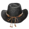 Bérets F42f Club Cowboy Chapeau à paillettes pour les cocktails de maison disco