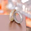 JR01 OEM/ODM Aangepaste sieraden Factory Groothandel Ice Out Diamond Real Gold Poled 925 Sterling Silver Men Moissanite Hip Hop Ring