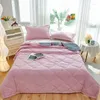 Одеяла A-класс хлопковые летние одеяло вишни розовые голубые цветы стеганые стеганые кровать для двуспальной кровать