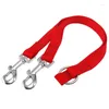 Hundhalsar 3x Duplex dubbelkopplare Twin Lead 2 Way Two Pet Dogs Walking Lash Safety Se Original Listing