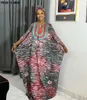 Ramadan Abaya Dubai Luksusowe sukienki afrykańskie dla kobiet muzułmańskie Nigeria Tradycyjna druk Boubo Bazin Riche Robe Femme 240401