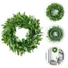 Dekoratif çiçekler yapay çelenk okaliptüs dekor plastik çelenk yeşil yaprak süsleme dekorasyon duvar ön kapı düğün dekorasyonları