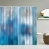 Duschvorhänge farbenfrohe pomantische Vorhang wasserdichtes Badezimmer 3D -Druck Polyester -Stoff mit Haken Dekoration Bildschirm