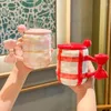 머그잔 나비 모양의 머그잔 뚜껑과 아름다운 세라믹 워터 컵 뚜껑 숟가락 커플의 홈 커피 아침 식사 음주