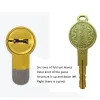 Lock Door Cylinder lock 65 70 75 80 90 100 Cylinder Colorful Key AntiTheft Entrance Brass Knob Security door lock Core with 10 Keys