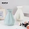 Vases Modern Flower Vase Decoration Home Plastic Table Arrangement Imitation Glaze For Flowers Office Living Room Decor