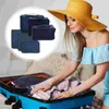 Förvaringspåsar bagage quilt containerfack garderob kläder bärbara oxford rese täcke