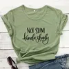 Dames t-shirts niet slank soort schaduwrijk katoen t-shirt grappige vrouwen gym workout t-shirt sarcastische mom life cadeau tops tees drop