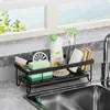 Kitchen Storage Multi-purpose Sink Sponge Drain Holder Rack Countertop Organizer Utensils Drainer Dish Drying Home
