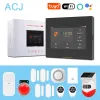 Комплекты ACJ Wi -Fi HD Smart Home Security System System Wireless 433 МГц ИК -детектор сигнал тревоги Датчик Дверь Дверь Дверь Дверь Дистанционное управление дистанционное управление