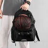School Bags 2024 Middle High Basketball Backpack Soccer Shoe Teenage Boys Football Ball Bag Student Big