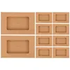 Geschenkwikkeling 10 PCS Window Envelop Box Postkaart Inpaktassen Papierboxen Postkaarten Postkaarten Opslagcontainer Cellofaan