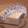 ヘアクリップitacazzoブライダルヘッドは神秘的な雰囲気でいっぱいの高貴なシルバーカラーの女性パーティーティアラス王冠のための結婚式の花嫁のための王冠