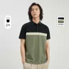 Också begränsad till Ice Silk Pearl Cotton Polo Shirt Short Men's Patchwork Lapel Loose Summer Thin Half Sleeved T-shirt