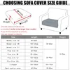 Stoelbedekkingen T-patroon Jacquard Sofa Cover vast elastisch kussen woonkamer wasbare spandex stoel slipcover chaise home