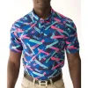 Chemises Summer Golf Wear Men's Courte Polo à manches courtes Maillots de golf extérieur Tshirts Sport Sport Sports Sport