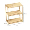 Kitchen Storage Wooden Rack Home Women Men Rustic Countertop Desk Bookshelf