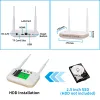 Enregistreur WiFi NVR 8CH 3MP (4CH 5MP) ICSEE Recorder vidéo TF Carte Slot Face Detection P2P H.265 + Compression pour le système de sécurité sans fil