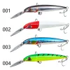 Köder Noeby 1pcs Big Minnow Fischerei Köder 76 g/22,5 cm 4 Color Tiefe 68m Metallzunge schwimmende Köder