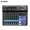 Equipment Teyun 8 6 4 Channel Professional Portable Mixer Sound Mixing Console Computer Input 48v Power Number Live Broadcast A4 A6 A8 New