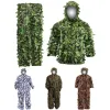 Sets/Suits Four Seasons Hunting Clothes Maple Leaf Bionic Ghillie Suits Sniper Birdwatch Airsoft Camouflage Clothing Fishing Jacket Pants