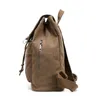 Backpack Female Shoulder Bag Retro Canvas Travel Fashion Student Schoolbag Large Capacity Lightweight Leisure Bucket