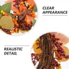 Decorative Flowers Fall Cake Decorations Wreath Simulation Front Door Thanksgiving Artificial For Berry Day