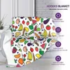 Blankets Fruit And Veggie Blanket Avocado Print Sleep Soft With Hood Luxury Fleece Bedspread