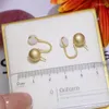 Brincos do garanhão meibapj ser usado sem orifícios da orelha 925 prata redonda de pérola natural bola felo jóias de casamento para mulheres