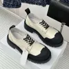 New Thick Sole Small Leather Four Seasons Classic Lace Up Black White Shell Head Casual Colored Lefu Shoes, Versatile and Simple