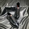 P210-3 zapatillas casuales de hombres nuevos de alta calidad, zapatillas de zapatillas, espejo de malla de doble transpirable espejo patente de patente transpirable, cómodo, suave tamaño 38-46