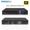 Inspelare Misecu H.265 32CH 1080P 5MP 4K NVR DVR för IP -kamera CCTV Video Recorder Security Surveillance System P2P XMEYE Smart Playback