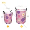 Laundry Bags Basket Storage Bag Waterproof Foldable Geometric Plum Fruit Flowers Dirty Clothes Sundries Hamper Home Supplies