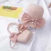 Boinas 1 Set hermoso sombrero de paja de playa con un atractivo para niños pequeños de bolso pequeño diseño elegante (rosa)