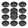 Schalen 13 Stcs Eiertorte Formen 3 Zoll Mini Pfannen abnehmbarer Boden Cupcake Kuchen Muffin Form Bleichweiche Backwerkzeug