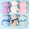 Ręcznik 30 cm lalka ręczniki dla niemowląt Plush Plush Bear Coral Velvet Walkrag Prezent urodzinowy Walentynkowe prezenty