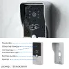 Coupée de portes Interphone Vidéo câblée pour Home Téléphone extérieur avec écran 7 pouces Moniteur Street Door Door RFID Panneau d'appel ouvert Electric Lock