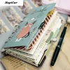 Anteckningsböcker Söt anteckningsbok A5 A6 Binder Journal Kawaii Student Notepad School Travel Daily Organizer Spiral Note Book 6 Rings Stationery