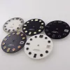 Kits White 29mm Watch Dial Face For NH34 NH35 NH36 Movement 300m Diver Watch Part Green Luminous For 3,8/4 Clock Crown