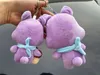 Wholesale 10pcs/lot 12cm/16cm Cute Cartoon Jhope Purple Dolls Hobby Mang Plush TOy Keyring Key chain Pendant Gift for Girlfriend 240320