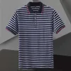 Polo heren korte slanke fit gestreepte trendy katoenen kleding met een reverskraag, zomerhelft mouwen jeugd soulshirt, t-shirt trend